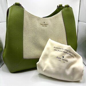 Kate Spade New York Lena Canvas Colorblock Triple Compartment Shoulder Bag